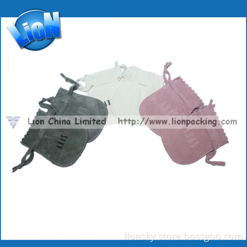 Round Velvet Drawstring Pouch Bag